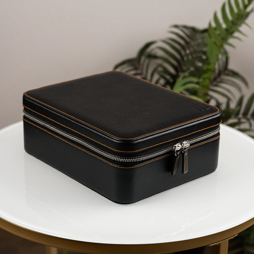 Black Saffiano Watch Box – 6 Watches - Image 5